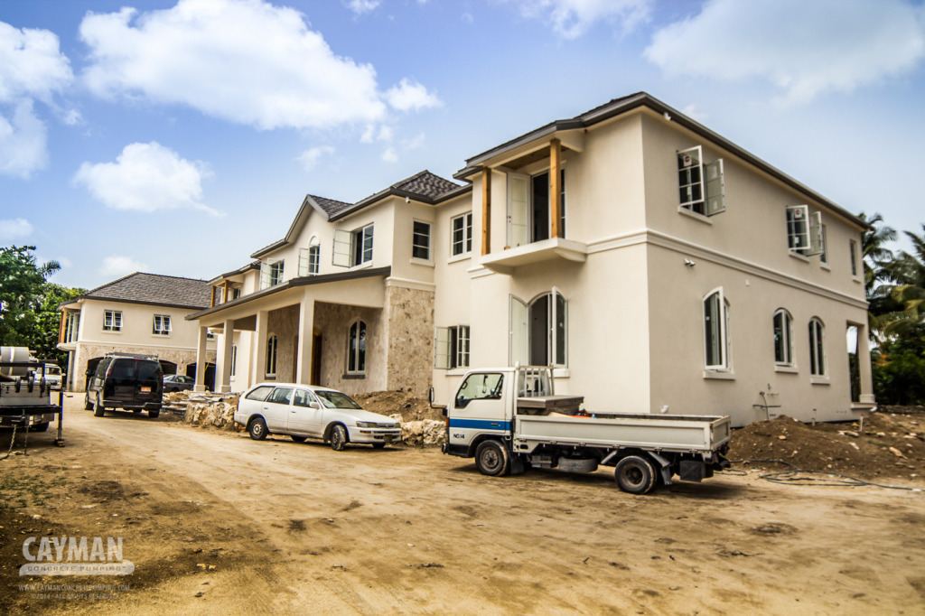 Concrete shell construction on Grand Cayman for Guy Harvey.